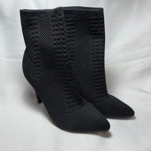 Wild Diva Black Sock Bootie